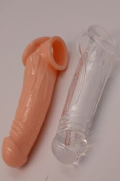 Night Blue Erotic Shop Testis Geçişli 18 CM Penis Kılıfı
