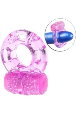 Lolita Shop Güçlü Titreşimli Esnek Yumuşak Jel Dokuda Klitoris Uyarıcılı Orgazm Penis Ring Halka Yüzüğü
