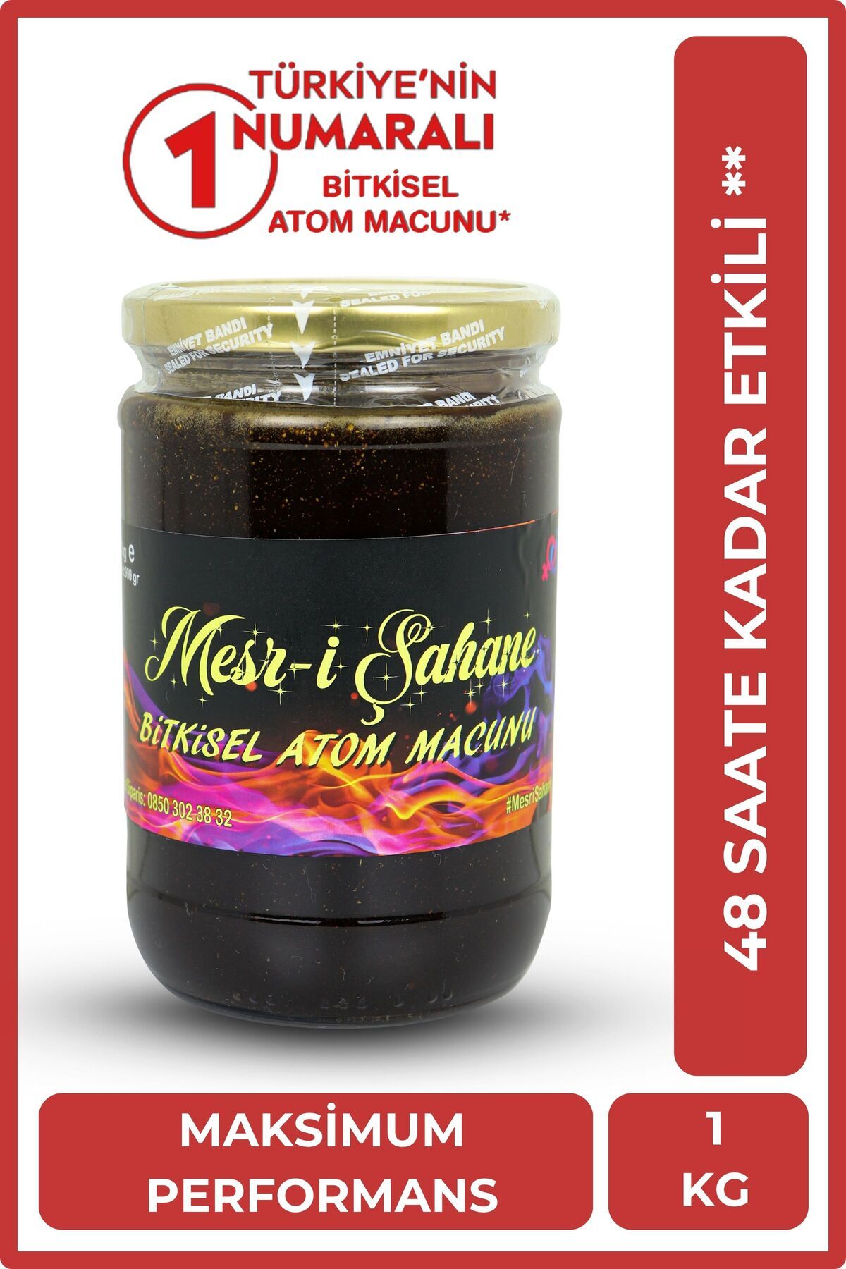 Genel Markalar Mesr-i Şahane Bitkisel Atom Macunu 1 Kg
