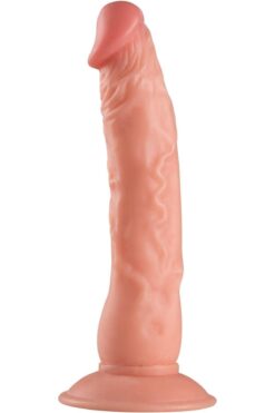 Lolita Shop Gerçekçi Yumuşak Et Dokusunda 23 Cm Güçlü Vantuzlu Yumurtalıksız Penis Tam Realistik Yapay Dildo