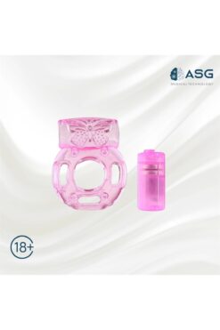 ASGMED Titreşimli Penis Halkası Pembe Özellikli Penis Yüzüğü