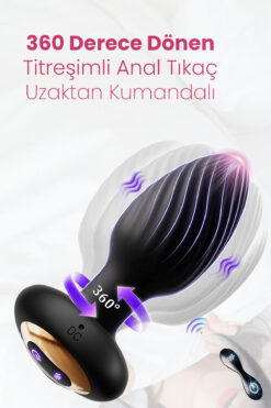 Do it Love 360 Derece Dönen Titreşimli Uzaktan Kumandalı Plug - Dönen Titreşimli Tıkaç