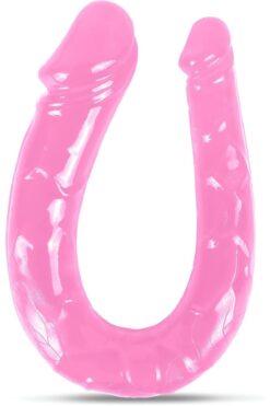 Lolita Shop Çift Taraflı Anal Ve Vajina Kullanılabilen 28 Cm Çift Başlı Esnek Yumuşak Jel Dokuda Dildo Penis