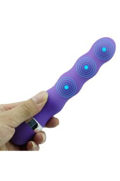 Lolita Shop 18,5 Cm Uzunluğunda Boğumlu Anal Ve Vajinal Kullanılabilen Güçlü Titreşimli Orgazm Zevk Vibratörü