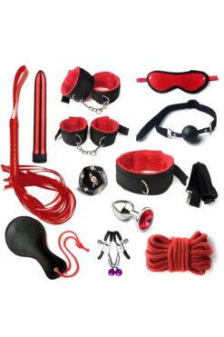 Pembe Tilki Fantezi Fetiş Seti Kırmızı