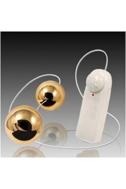 PRETTY LOVE Golden Ball Anal Vajinal Zevk Topu Titreşimli Ikili Orgazm Topu