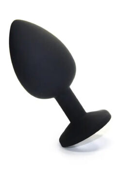 Do it Love - Siyah Anal Plug - Medikal Silikon Kaplı Çelik Anal Tıkaç - 35mm x8cm