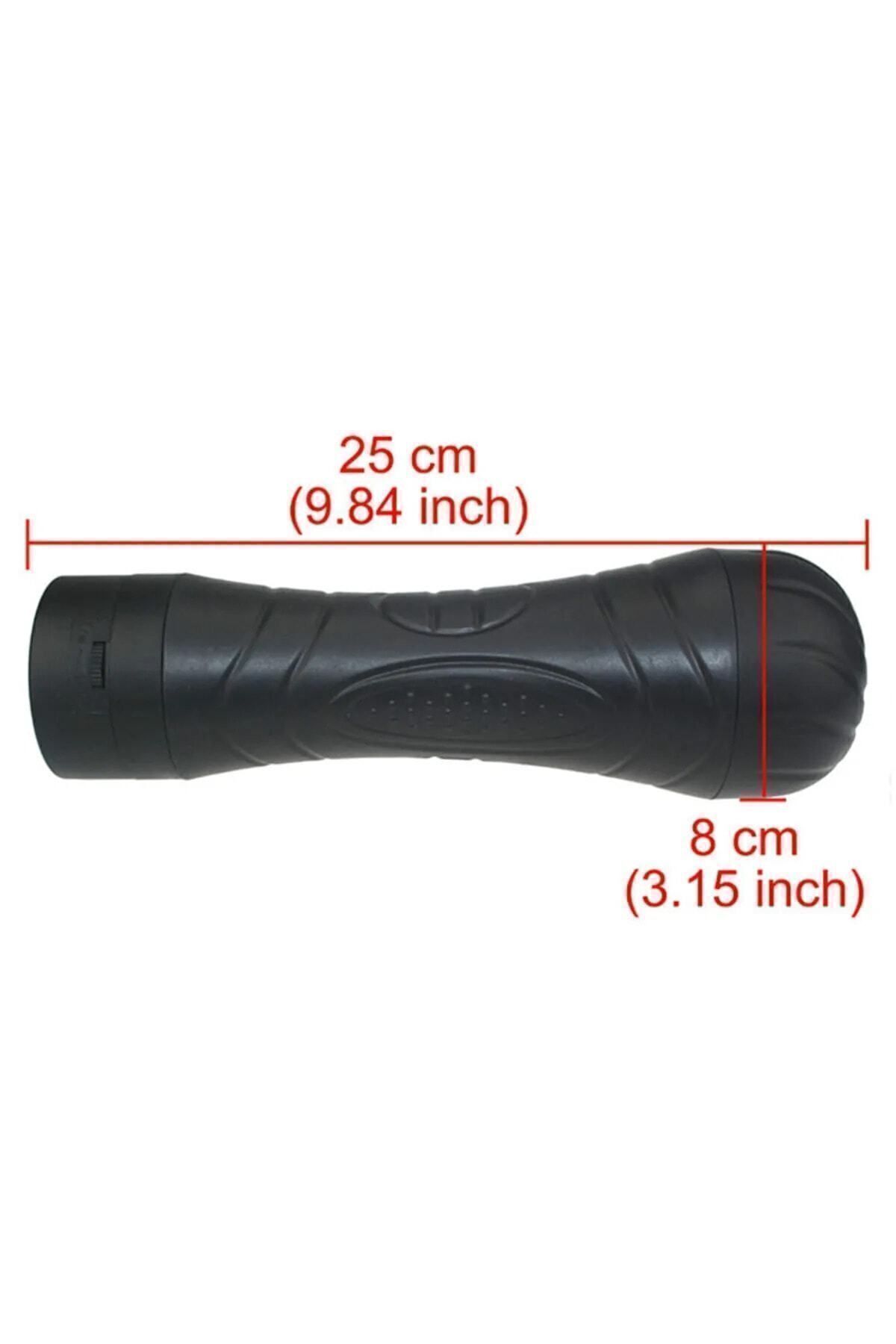 valkyrie Güçlü Titreşimli Ten Dokusunda Gerçekçi Hissiyat Fener Tipi Şeklinde Suni Cup Vajina Mastürbatör - Görsel 2