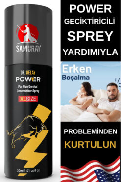 SAMURAY VAZGEÇİLMEZ OLMAK İÇİN EKSTRA ETKİLİ YENİ FORMÜL USA PATENTLİ GECİKTİRİCİLİ SPREY