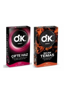 Okey Prezervatif Sıcak Temas 10 Lu + Çifte Haz 10 Lu
