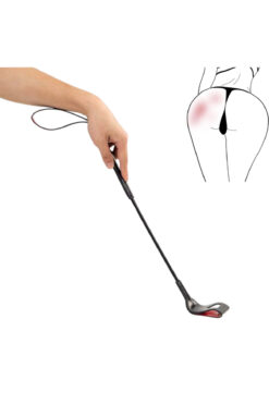 Genel Markalar Fetish Beginner Esnek Saplı Tutma Aparatlı 64 CM Kalp Desenli BDSM At Kırbacı Fantezi Deri Kamçı