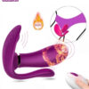 Kissers Uzaktan Kumandalı Giyilebilir G Noktası Ve Klitoris Uyarıcı Şarjlı Isıtmalı Titreşimli Vibratör