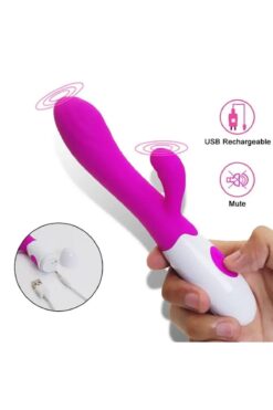 valkyrie Tavşan Vibratör Şarjlı Seks Oyuncağı 30 Farklı Titreşim G Nokta Ve Klitoral Orgazm Dildo