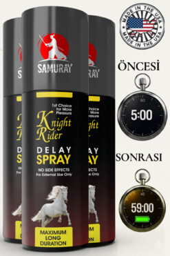 SAMURAY 3 Adet - Kokusuz Geciktiricili Sprey 30 ml – Fark Edilmeden Kullanın
