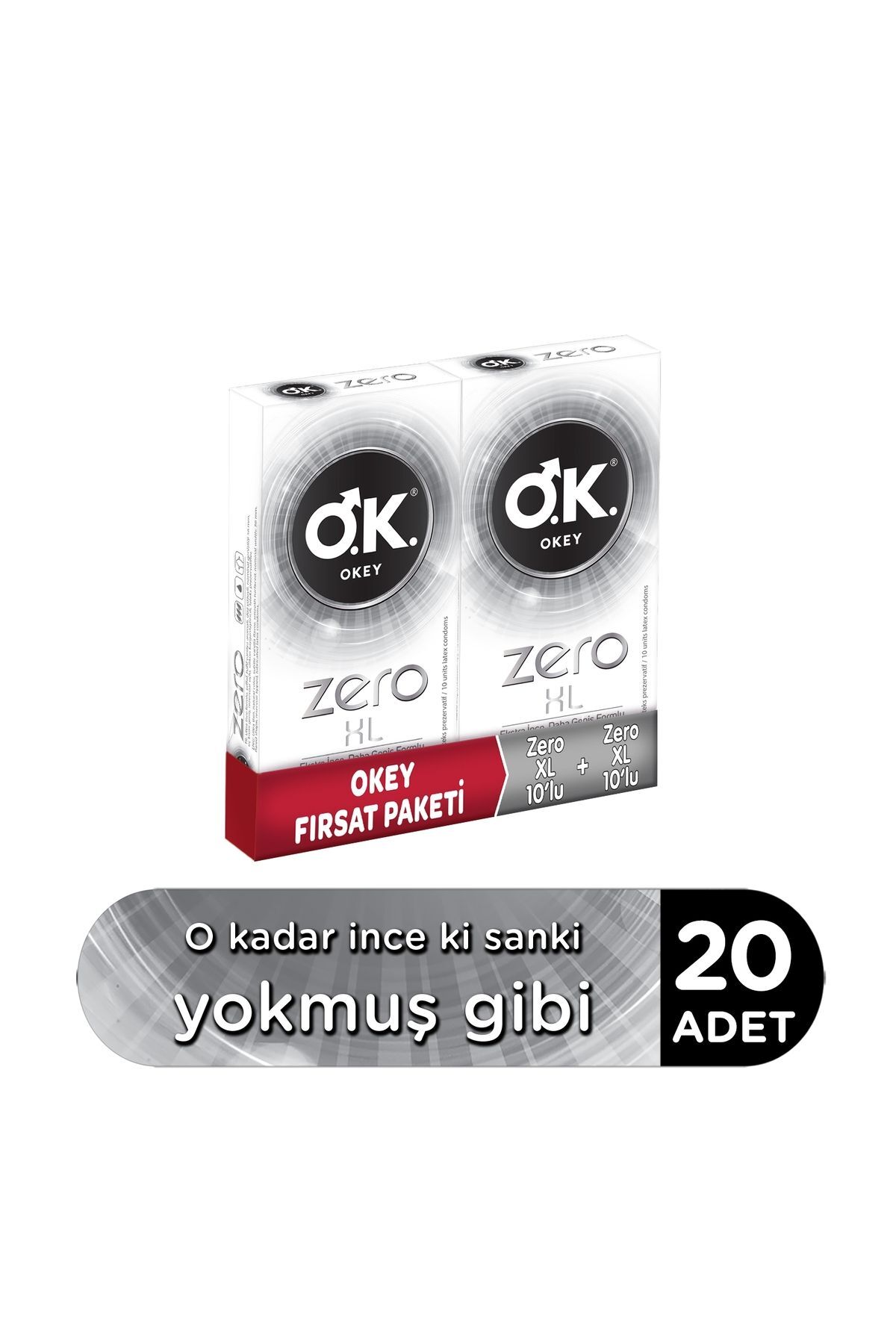 Okey Zero Xl 20'li Prezervatif