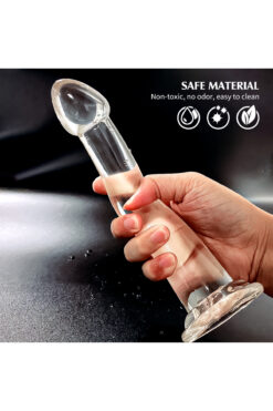 Joytoy Jel Penis Şeffaf Esnek Yumuşak Dildo Anal Vajinal