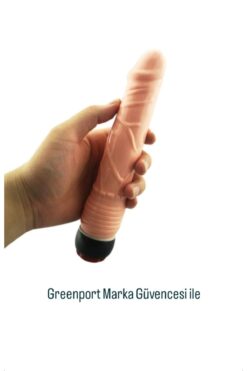 Greenport Titreşimli Penis Gerçekçi Dildo Vibratör G Noktası Vajina Klitorisi Sex Oyuncak Erotik Shop