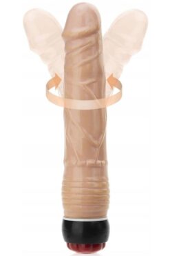 Lolita Shop Gerçekçi Et Dokusunda 21.5 Cm Ayarlanabilir Güçlü Titreşimli Penis Anal Ve Vajina Realistik Dildo