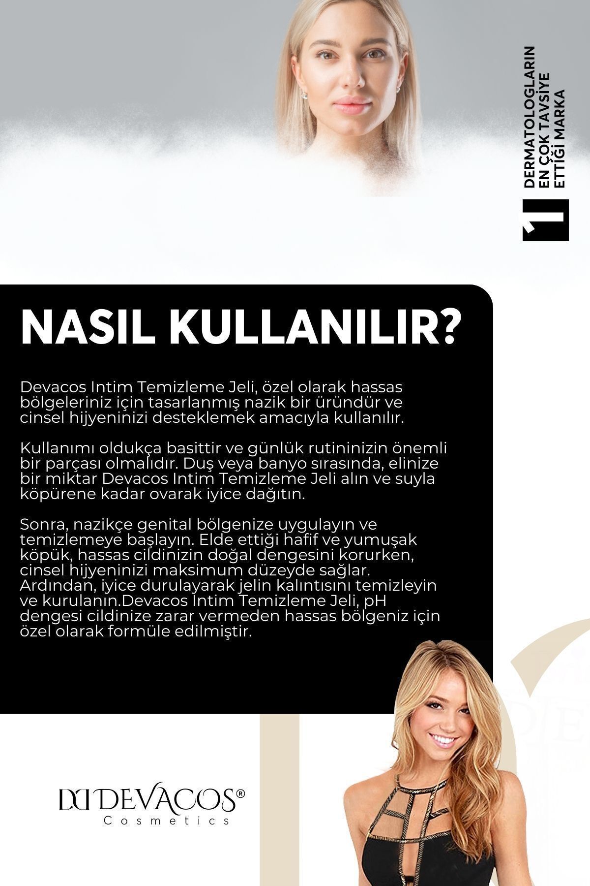 DEVACOS Genital Bölge Beyazlatıcı Ve Koltuk Altı Koku Mantar Akıntı Siğil Isilik Giderici Köpük 150ml1 - Görsel 3