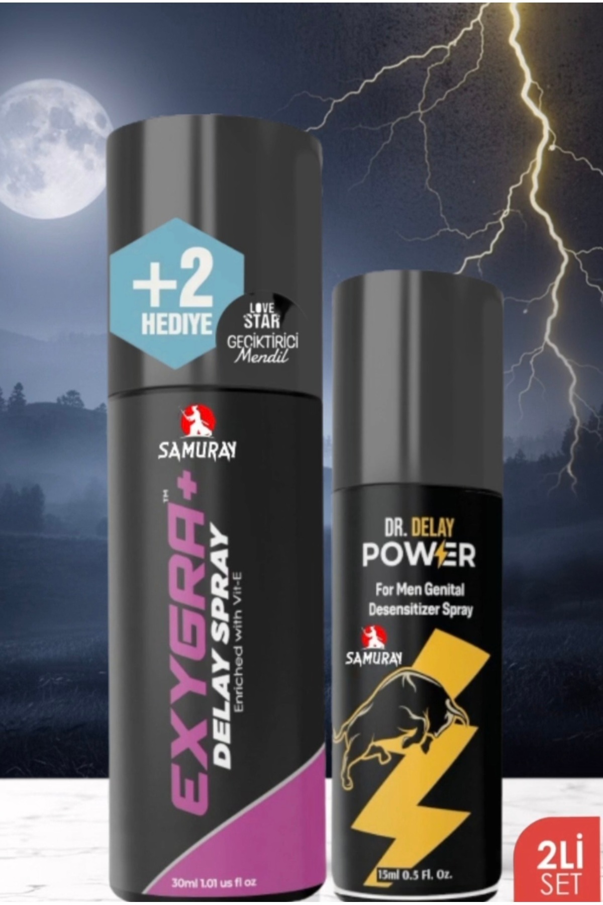 SAMURAY ALMAN KLİNİKLERİNDE ÖZEL HAZIRLANMIŞ UZUN GECELERİN SIRRI GECİKTİRİCİLİ 2'Lİ SPREY SETİ - Görsel 3