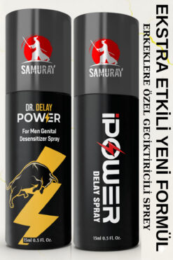 SAMURAY America'dan İthal Ekstra Etkili Yeni Formül Erkeklere Özel Geciktiricili Sprey Seti