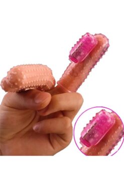 Lolita Shop Orgazm G Noktası Uyarıcı Tırtıklı Güçlü Titreşimli Parmak Kılıfı