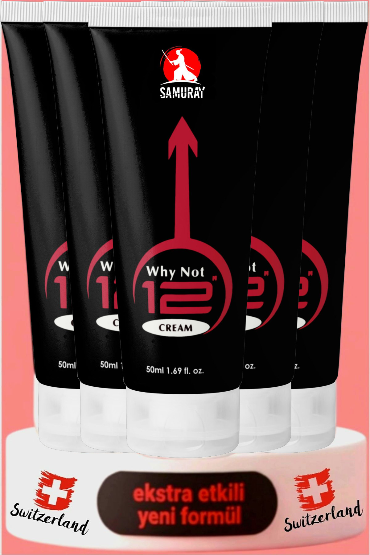 SAMURAY İsviçre Patentli Büyütücülü+Geciktiricili 5'li Ekonomik Set