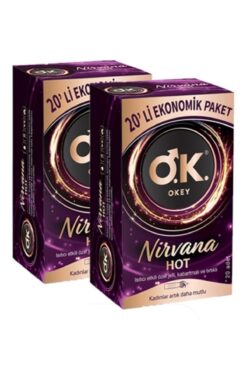 Okey Prezervatif Nirvana Hot 20 Li X 2 Adet (40 Lı)