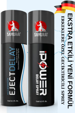 SAMURAY Avrupa'dan İthal Alman Patentli Ekstra Etkili Geciktiricili Sprey Seti