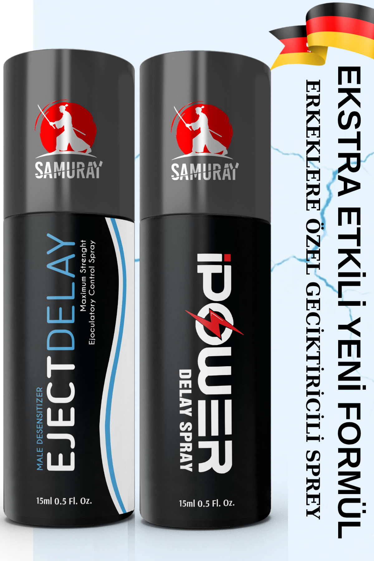 SAMURAY Avrupa'dan İthal Alman Patentli Ekstra Etkili Geciktiricili Sprey Seti