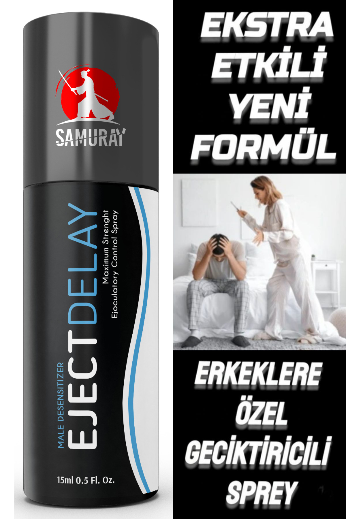 SAMURAY Avrupa'dan İthal Alman Patentli Ekstra Etkili Geciktiricili Sprey Seti - Görsel 3