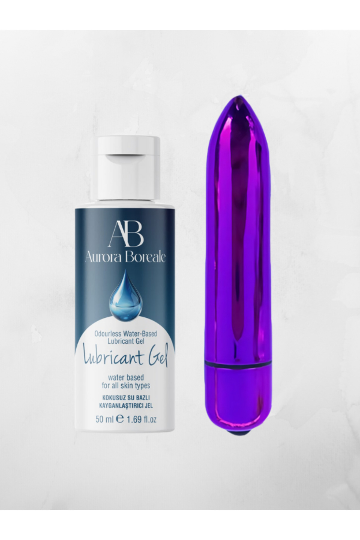 AŞKIN DEPOSU Mini Titreşimli Vibratör Kayganlaştırıcı Jel 2 Li Seti Paket