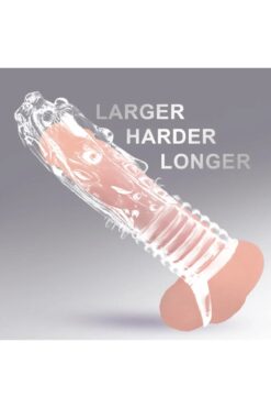 HİZLİEXPRESS Hızlıexpress Silikon Penis Kılıfı Klitoris Temaslı Dildo Prezervatif