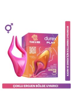 Durex Çok Fonksiyonlu Titreşimli Erojen Bölge Uyarıcı, 7 Farklı Titreşim Modu, USB Şarjlı, Suya Dayanıklı