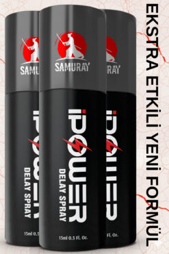 SAMURAY İsviçre'den İthal Ateşli Geceler İçin 3'lü Geciktiricili Sprey