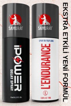 SAMURAY Avrupa'dan İthal İsviçre Onaylı Ekstra Etkili Geciktiricili Sprey 2'Lisi