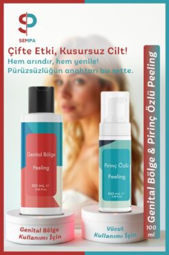 SP SEMPA 2 Li Set Genital Bölge & Pirinç Özlü Peeling Seti – Derinlemesine Temizlik Ve Canlılık