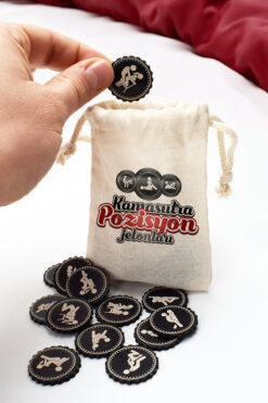 hediyemen Kese içerisinde 25 Farklı Kamasutra Pozisyon Jetonları Yatak Oyunu