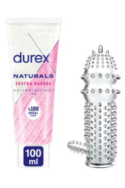 Durex Naturals Ekstra Hassas Kayganlaştırıcı 100 ml-Klitoris Uyarıcılı Sınırsız Kullanımlı Penis Kılıfı
