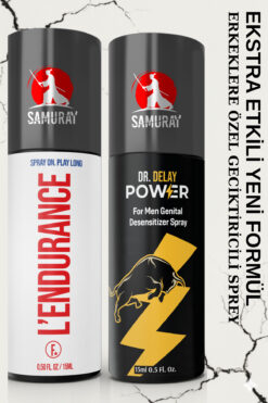 SAMURAY Avrupa'dan İthal Ekstra Etkili Yeni Formül France Menşeili Geciktiricili Sprey 2'li