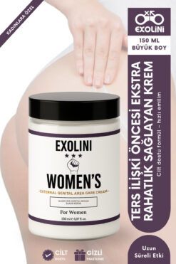 EXOLİNİ Kadınlara Özel Anal Pre-Relation Kremi - Acı ve Rahatsızlık Hissini Azaltan, Deneyim Sağlayan Krem