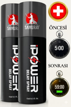 SAMURAY Avrupa'dan İthal İsviçre Onaylı Yeni Formülüyle Geciktiricili Sprey Seti