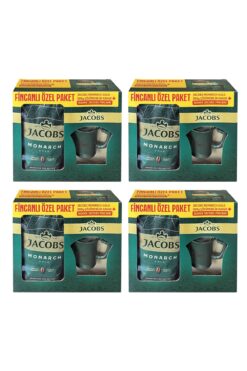 Jacobs Monarch Gold 200 gr İkonik Fincanlı Set x 4 Adet