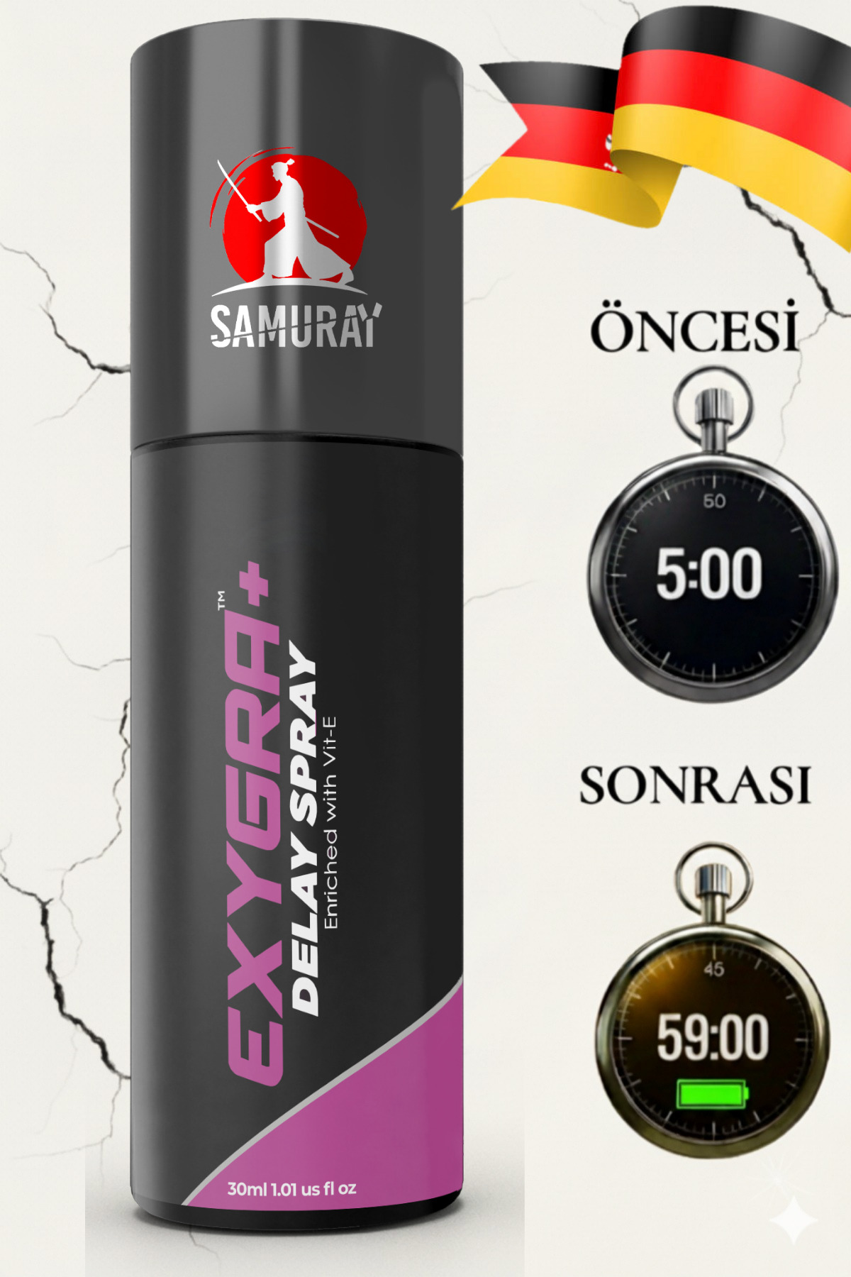 SAMURAY ALMANYA PATENTLİ YENİ FORMÜLLE GECELERİN VAZGEÇİLMEZ GECİKTİRİCİLİ SPREYİ - Görsel 2