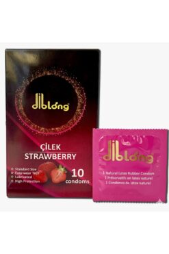 Diblong Prezervatif Çilek 10LuPaket ( Çilek 10lu Paket Prezervatif 52 +/- 2 mm)
