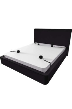 Lolita Shop Fantazi  Ayarlanabilir Yatak Kelepçesi El Ayak Fantezi Yatak Bağlama Esaret Deri Kelepçe Seti