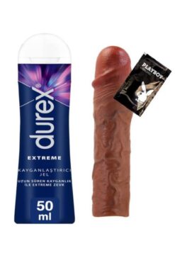 Durex Extreme Anal Kayganlaştırıcı Jel + Yıkanabilir 7.6 cm Kalın Gösteren Kılıf+ Hediye