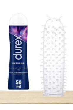 Durex Play Extrem Anal Kayganlaştırıcı Tekrar Kullanımlı Özel Tırtıklı Tasarımlı Prezarvatif ile