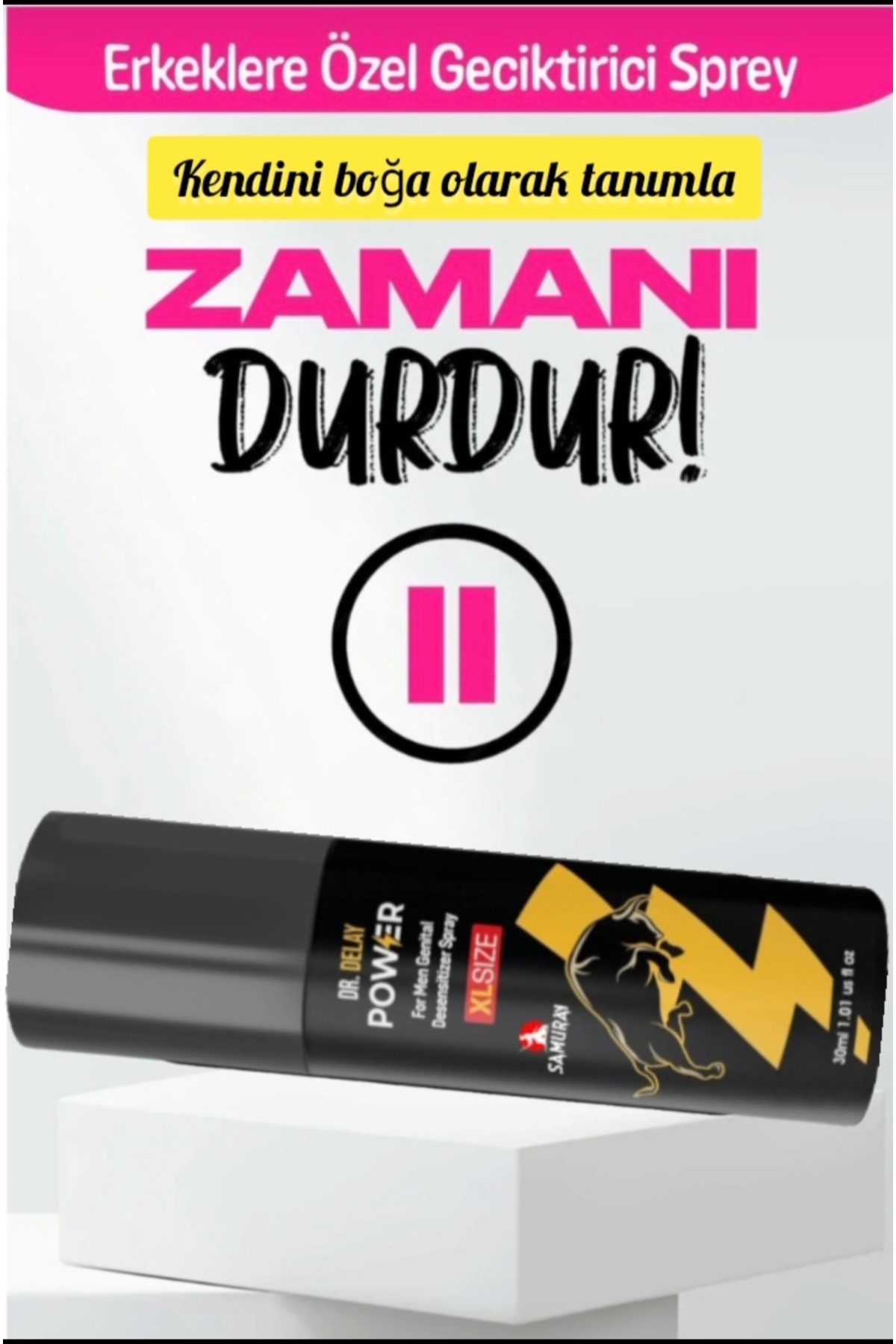 SAMURAY America'dan İthal Erkeklere Özel Ekstra Etkili Geciktiricili Spey Özel Set - Görsel 3