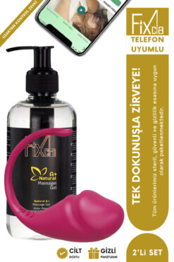 FixCla Anal Jel 250 ml + Telefon Kontrollü Giyilebilir Vibratör Seti – Uzaktan Kontrol, Yoğun Hissiyat